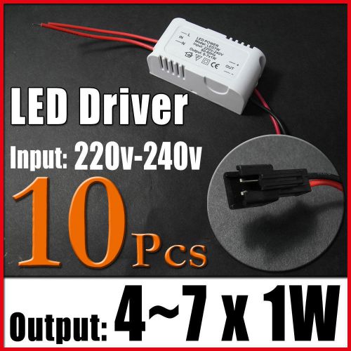 10 4~7x1W LED Power Driver Light Constant Current Regulated Transformer 220~240v