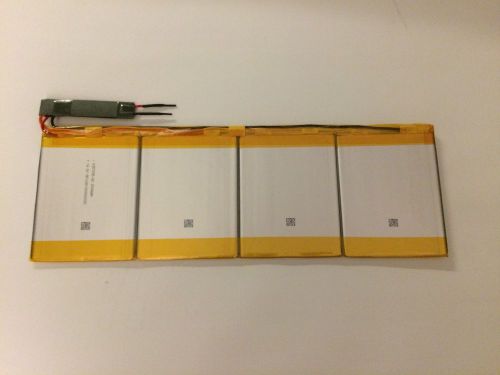 Ultrathin Lithium Ion Battery 14.8V 2500mAh 4mm thick