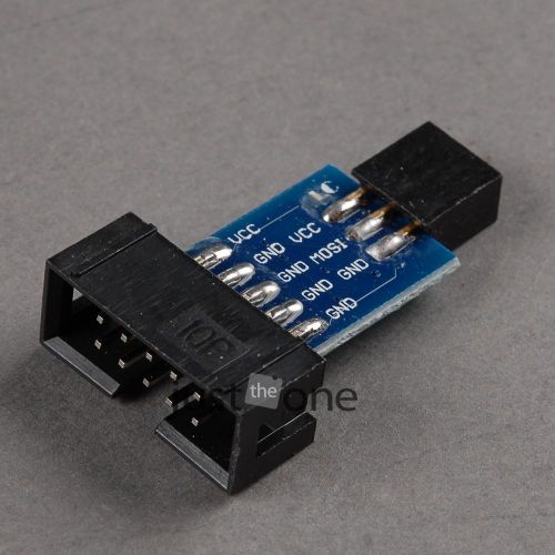10 Pin to Standard 6 Pin Adapter Board For ATMEL AVRISP USBASP STK500