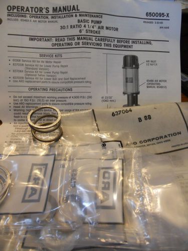 New aro, ingersoll rand,service kit 637064 b88*  lower pump 30:1 for sale