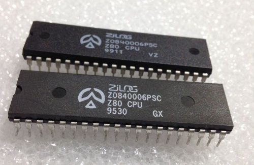 Z0840006PSC ZILOG 40 PIN DIP Z80 CPU new (US SELLER)