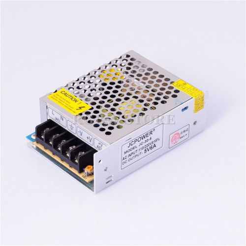 5pcs DC5V 6A 30W Switch LED Power Supply For 8806 WS2812B WS2801 Strip 110~240V