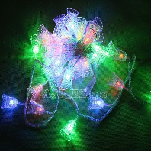 Colorful 5m 3w 220v 50pcs windbell flicker led decoration with controller for sale