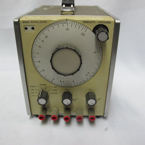 Hewlett Packard 209A Industrial Electrical Testing Oscillator