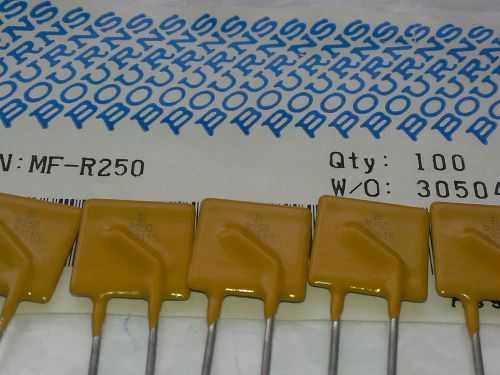 [25 pcs] Bourns 2,5A Resettable Fuse (Multifuse) 30V MF-R250