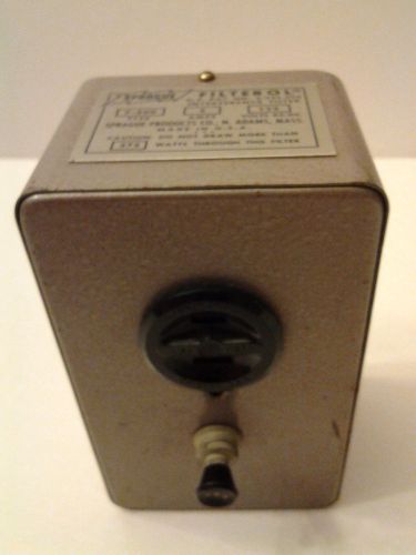 Sprague Interference Filter-Filterol-Model Type F-400-5 Amp-125 Volt-Vintage