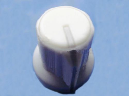 10x Potentiometer knob Gray-White For 6mm Shaft Pots new hot sale et
