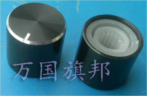 50pcs aluminum knobs volume tone control knob 13mmx14.5mm black for sale