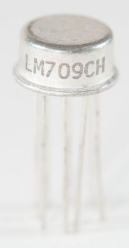4pcs LM709 LM709CH operational amplifier NOS Vintage Metal Silver