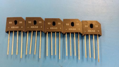 KBU6G GI (NTE5329) Diode Rectifier Bridge Single 200V 6A 4-Pin