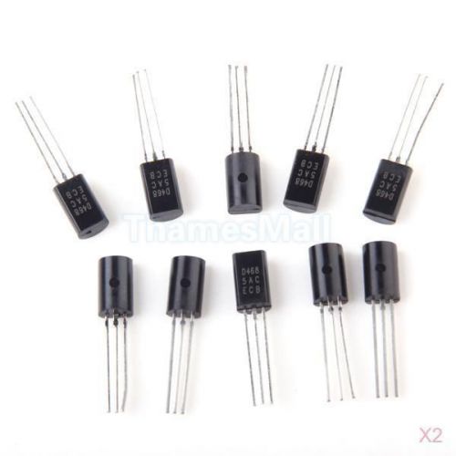 2x 10pcs 2SD468 Silicon NPN Transistor TO-92MOD Package High Quality