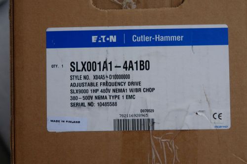 Eaton Cutler-Hammer SLX001A1-4ASLX9000 1HP 480V NEMA1 w/Br Chop LCD Display Pnl