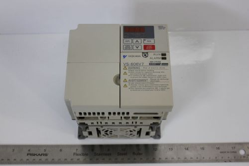 YASKAWA 3 PHASE 460V AC INVERTER DRIVE VS-606V7 CIMR-V7CC43P0 4HP 3kW(S3-3-52H)