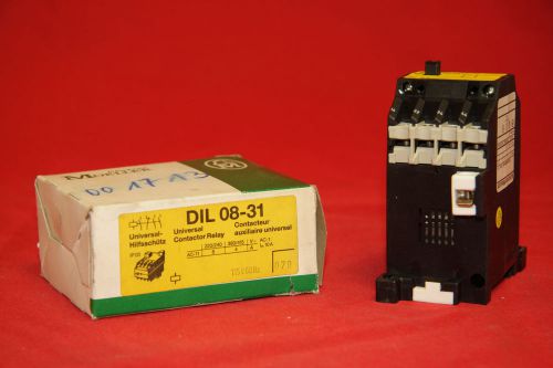 Moeller DIL 08-31 Universal Contactor Relay 115 V 60 Hz 220/240 380/415 DIL0831
