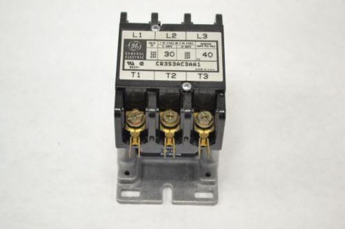 General electric cr353ac3aa1 definite purpose 120v-ac 30a amp contactor b247088 for sale