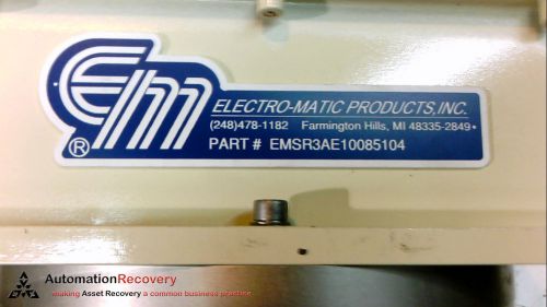 ELECTRO-MATIC PRODUCTS INC. EMSR3AE10085104 SLIP RING DEVICENET, NEW*