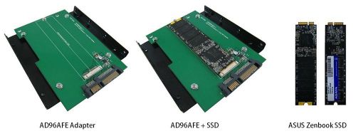 Sata iii to asus zenbook ssd adapter with 3.5&#034; bracket ad96afe for sale
