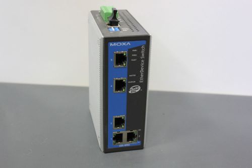 MOXA ETHERDEVICE 5 PORT INDUSTRIAL ETHERNET SWITCH EDS-405A  (C1-4-2E