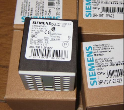 1PCS NEW Siemens auxiliary contact 3RH1911-2FA22