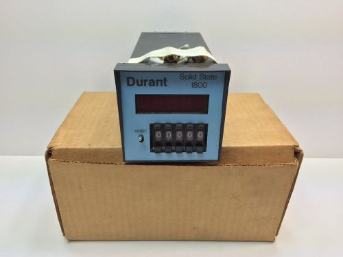 NEW! DURANT SOLID STATE 5 DIGIT COUNTER 1800-511 1800511