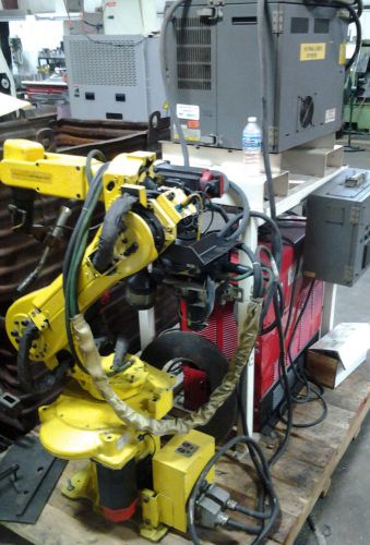 Fanuc 100i m6i welding robot rj2 arcmate w/ lincoln powerwave 450 - low price! for sale