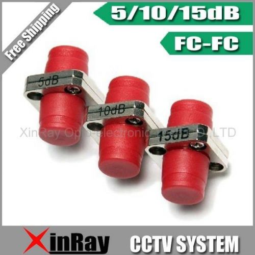 10pcs FC/PC-FC/PC Fixed Attenuator 5/10/15/20dB Optional Fiber Optic Attenuator