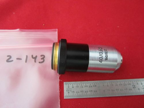 Microscope objective optics 40x zeiss jena germany #2-143 for sale