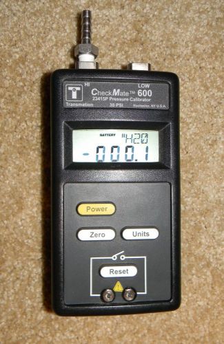 Transmation checkmate 600 process calibrator 23415p digital manometer gauge for sale