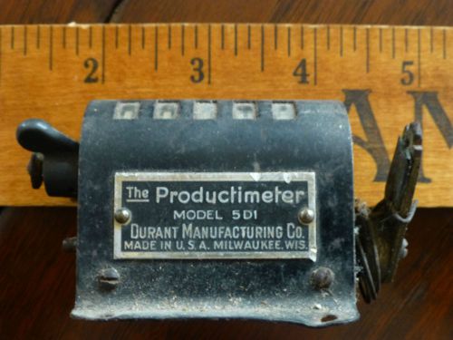 Vintage Productimeter by Durant Mfg; Counter Model 5D1; No. D37031
