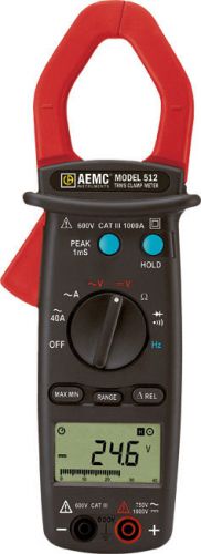 AEMC 512 Clamp-on Meter (TRMS, 1000AAC, 750VAC/1000VDC, Hz, Ohms, Continuity)