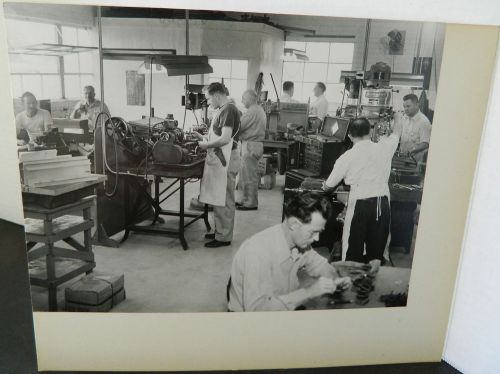1950&#039;s Phaostron Co. Occupational Photograph Inside Factory Machine Shop