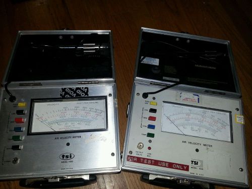 TSI 1650 air velocity meter, lot set of 2. USED! for parts, not tested