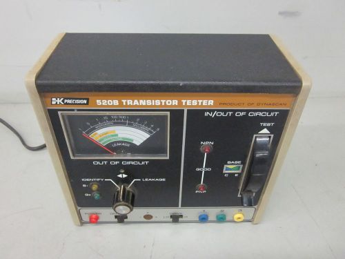Vintage b+k precision 520b transistor tester dynascan powers on as-is for sale