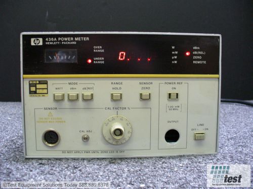 Agilent HP 436A Power Meter w/ 022  ID #24239 TEST