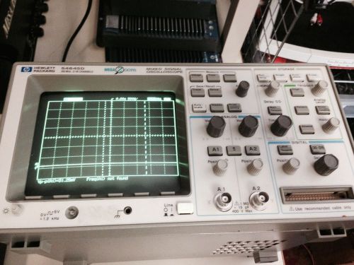 Hp 54645d mixed signal 2 analog + 16 digital 100mhz oscilloscope with megazoom for sale