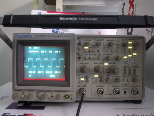 Refurbed calibrated tektronix 2467bhd 2467b hd 400mhz oscilloscope free ship for sale