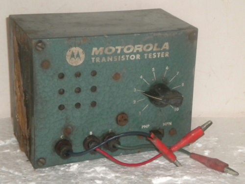 Motorola Transistor Tester ~ Vintage Antique