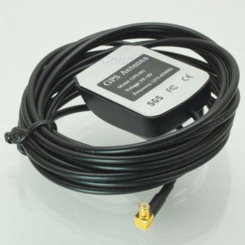 MCX male connector RG174 3M cable GPS Active Antenna 1575.42MHz right angle