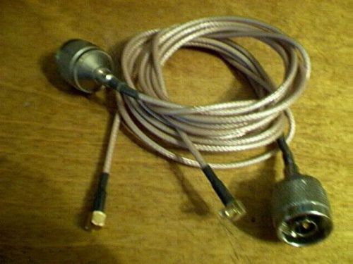 2 new 30 inch teflon  type &#034;N&#034; connector to Minnie uhf plug  low loss cables