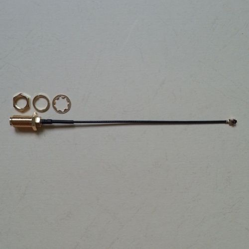 2pcs ufl pigtail cable assembly u.fl plug (male) to sma jack (female) 100mm for sale