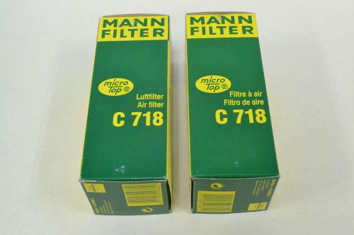 Lot 2 mann c718 micro-top 171mm 10mm pneumatic vacuum air filter element b365909 for sale