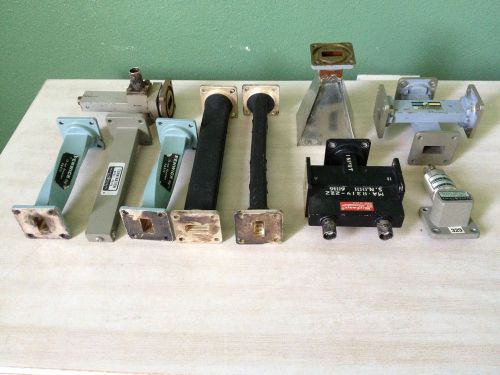 Wr62 waveguide detector, flex, twist, horn, coupler, pin, 12.4 - 18ghz, ku-band for sale