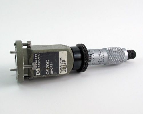 HP / Agilent Q920C Q-Band Sliding Short 33-50GHz
