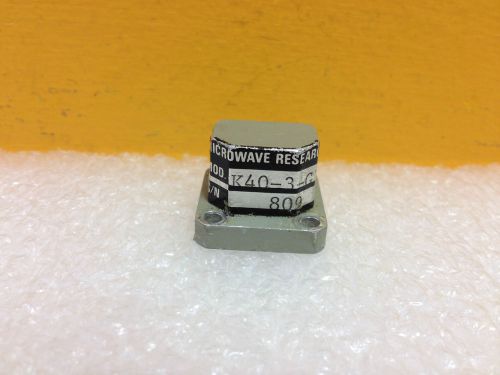 Microwave Research (MEC) K40-3-G, 18 to 26.5 GHz, Waveguide to SMA (F) Adapter