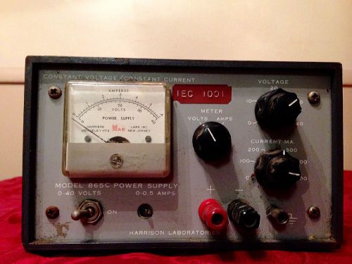 HARRISON 865C DC PS CONSTANT 0-40VDC 0-.5A TESTED GOOD
