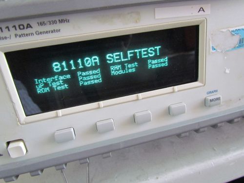 HP / AGILENT 81110A with  81111A Output Module 165 MHz Pulse Signal Generator