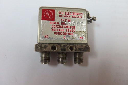 RLC Electronics S-2788 SPDT coaxial switch 28V DC-18GHz