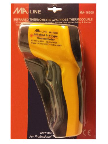 MA-16505 - MA-Line Infrared and K-Probe Thermometer 13:1 Distance To Spot Ratio