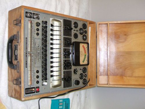 Vintage Precision Model 10-12 Tube Tester with a nice original Tube Test Data