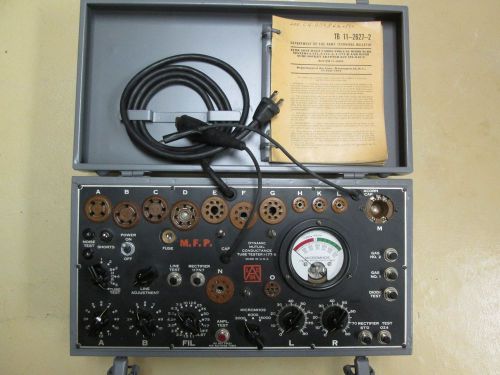 Vintage signal corps i-177b tube tester 1343 for sale